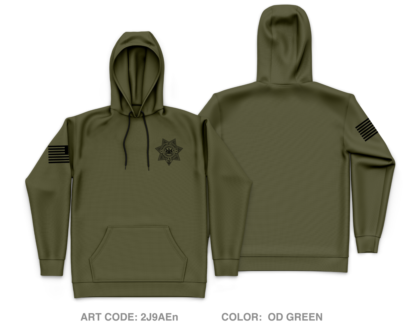 Franklin County Sheriffs Department Store 1 Core Men's Hooded Performance Sweatshirt - 2J9AEn