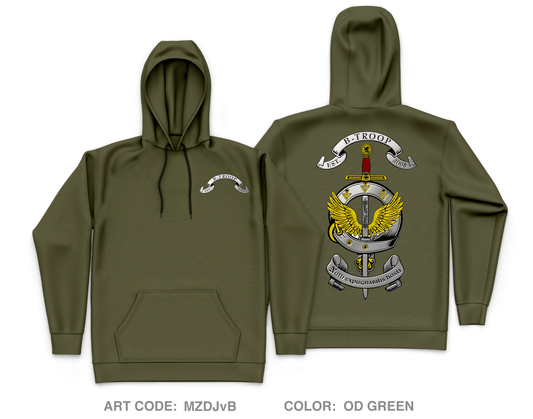 Joint Communications Unit, B Troop Core Men's Hooded Performance Sweatshirt - MZDJvB