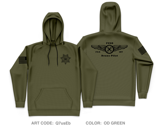 Franklin County Sheriffs Department Store 1 Core Men's Hooded Performance Sweatshirt - Q7usEb