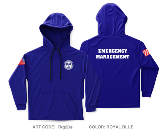 Waushara County Emergency Management Core Men's Hooded Performance Sweatshirt - Fkg2De