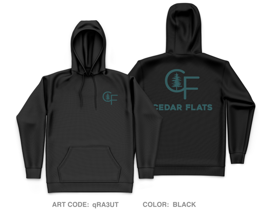 Cedar Flats LLC. Core Men's Hooded Performance Sweatshirt - qRA3UT