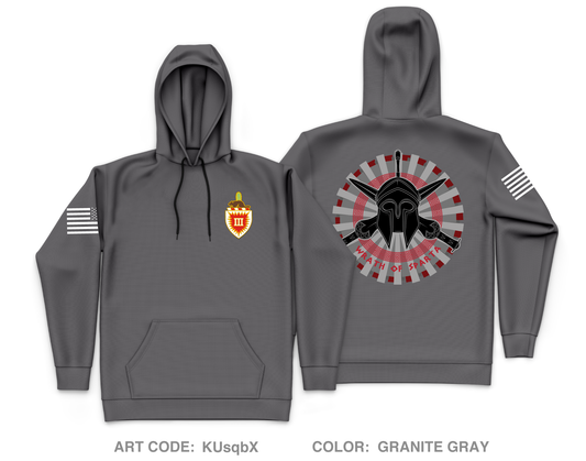 HHC | 3 EN SPARTANS Core Men's Hooded Performance Sweatshirt - KUsqbX