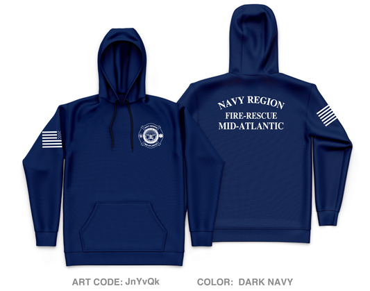 Naval Station Newport Fire and Emergency Core Men's Hooded Performance Sweatshirt - JnYvQk