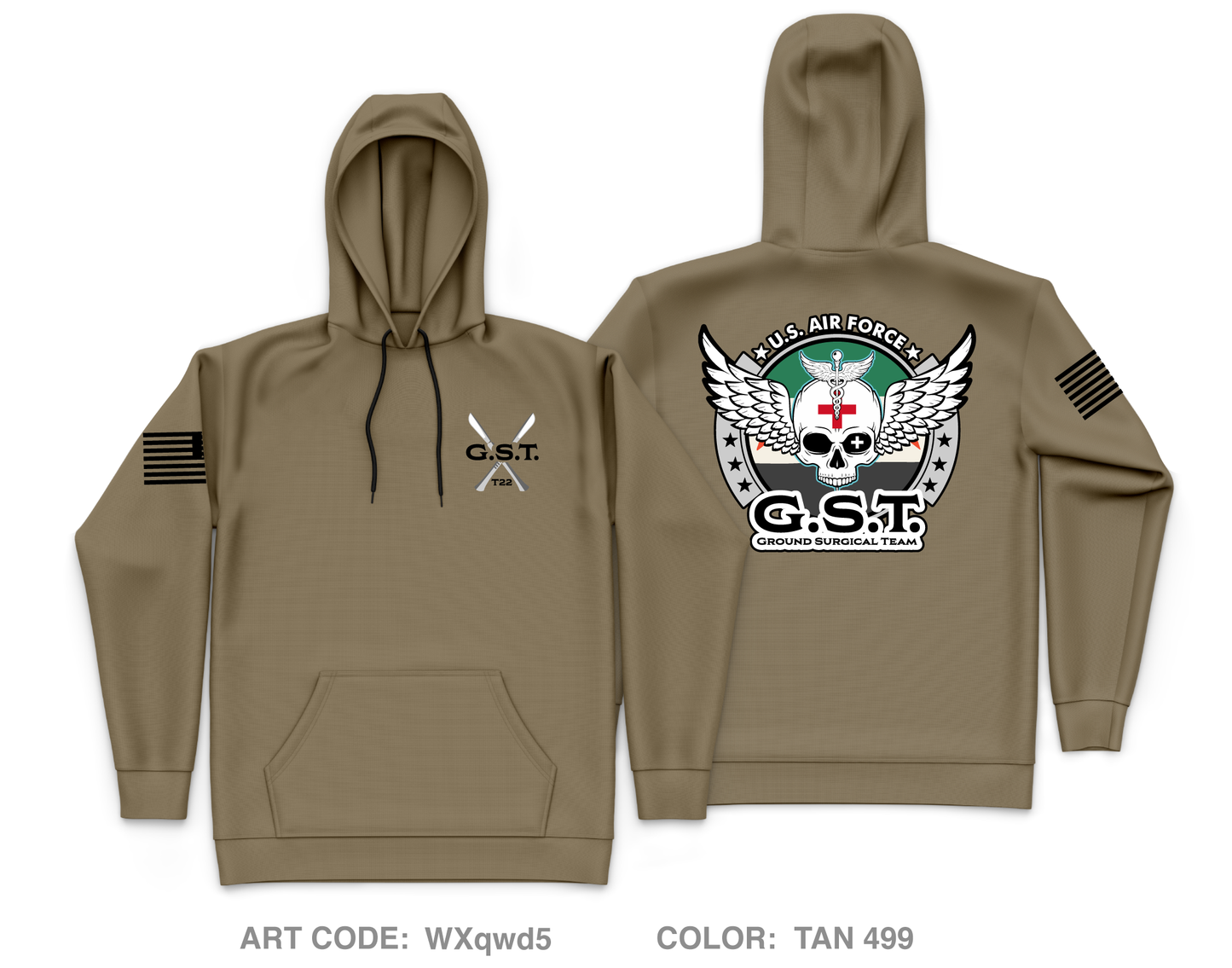 Ground Surgical Team  Core Men's Hooded Performance Sweatshirt - WXqwd5