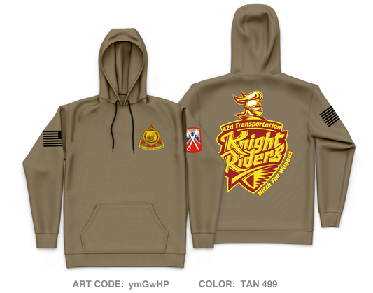 42D Transportation Company, 95th CSSB Core Men's Hooded Performance Sweatshirt - ymGwHP