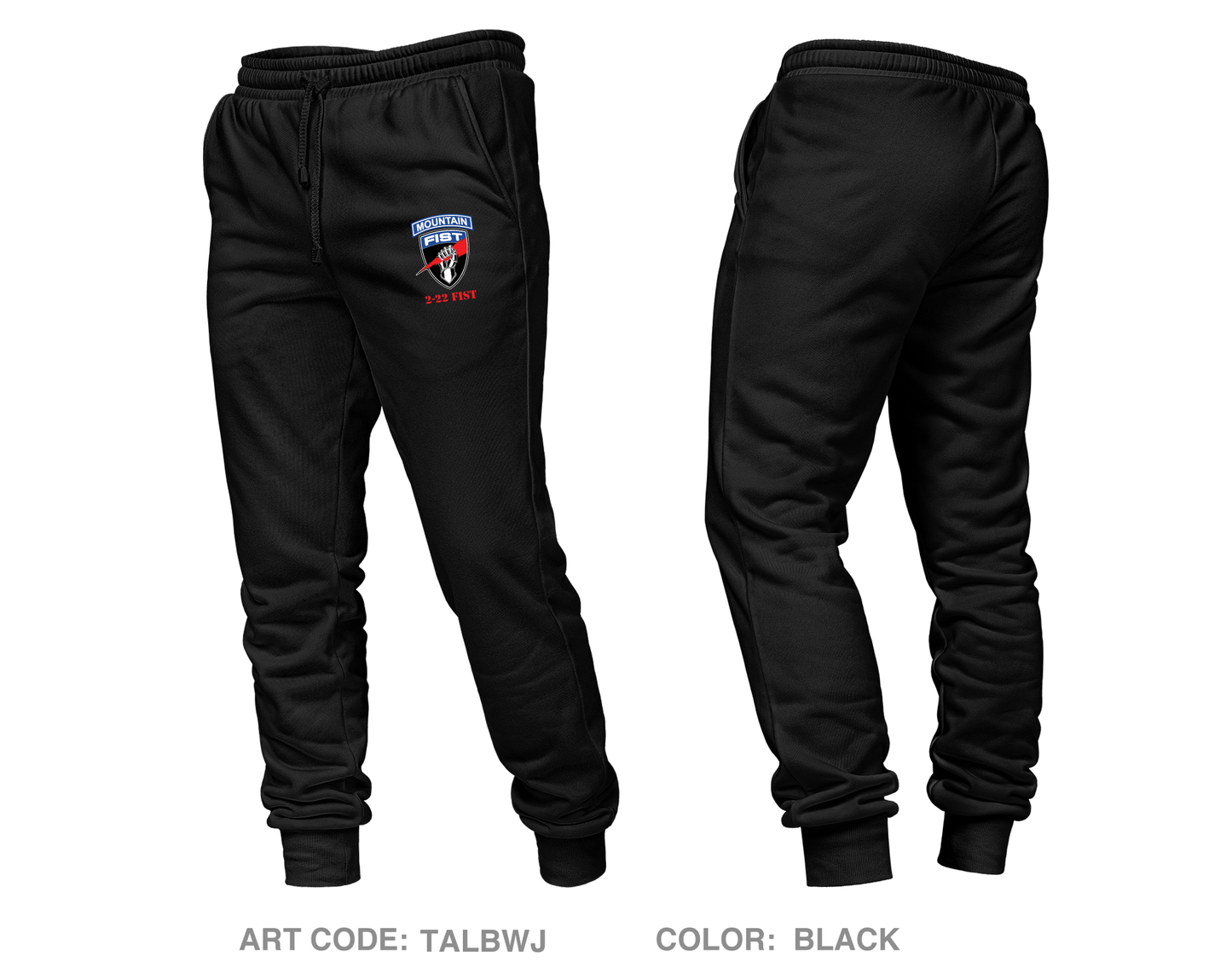 2-22 IN FIST Core Unisex Performance Joggers - TALBWJ