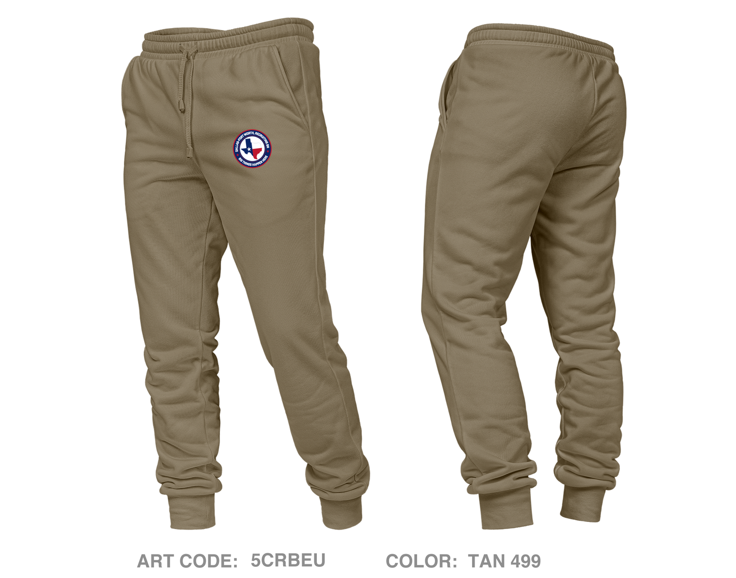 Dallas Fort Worth Recruiting Battalion Core Unisex Performance Joggers - 5CRBEU