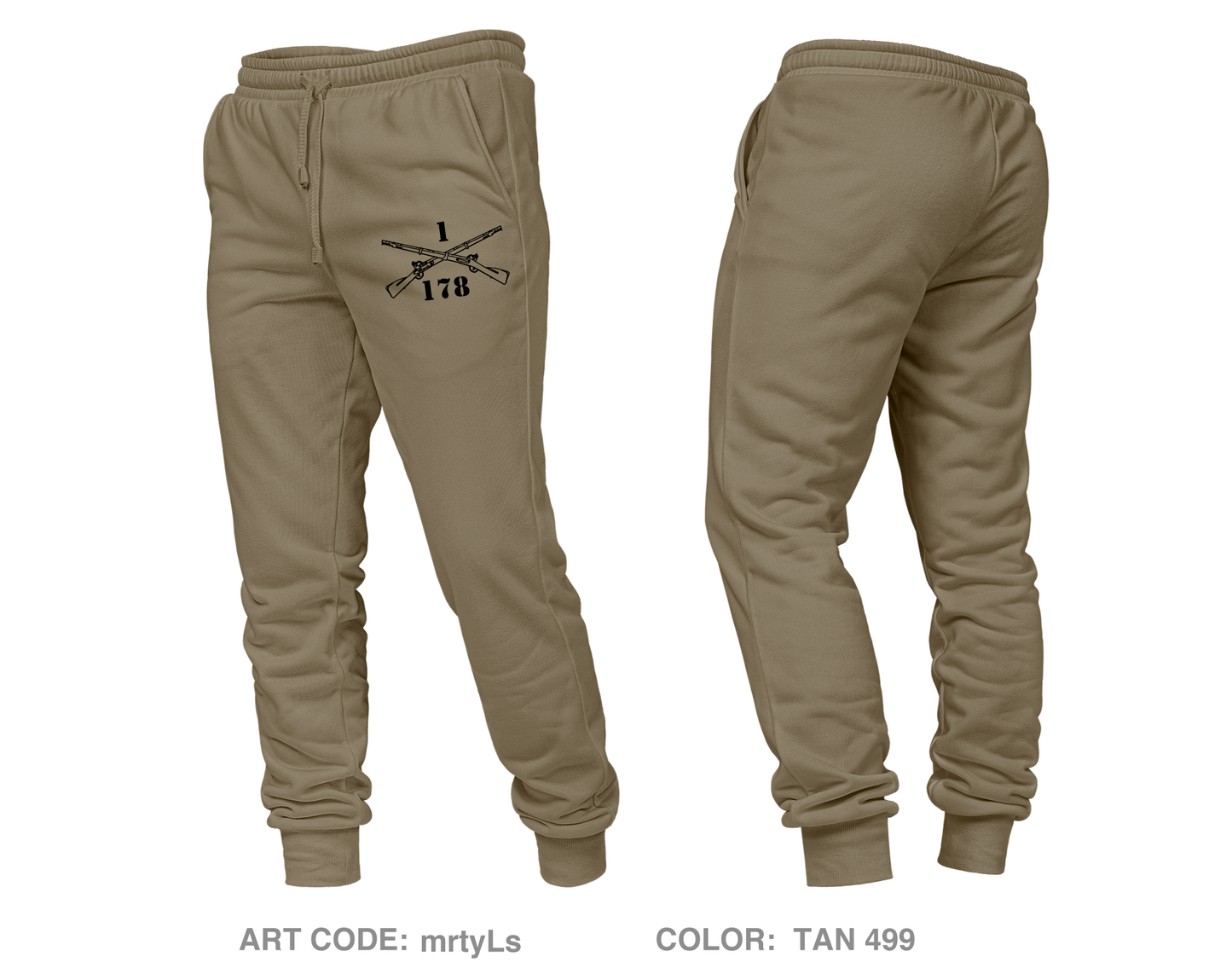 HHC 1|178 Infantry Core Unisex Performance Joggers - mrtyLs