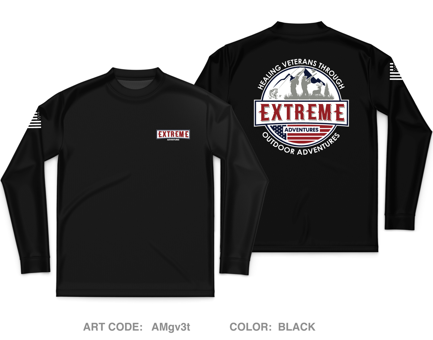 Extreme Adventures Core Men's LS Performance Tee - AMgv3t