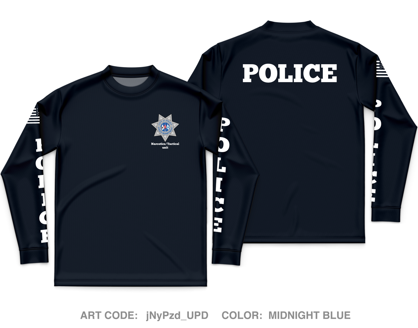 Joliet Police Department Core Men's LS Performance Tee - jNyPzd_UPD