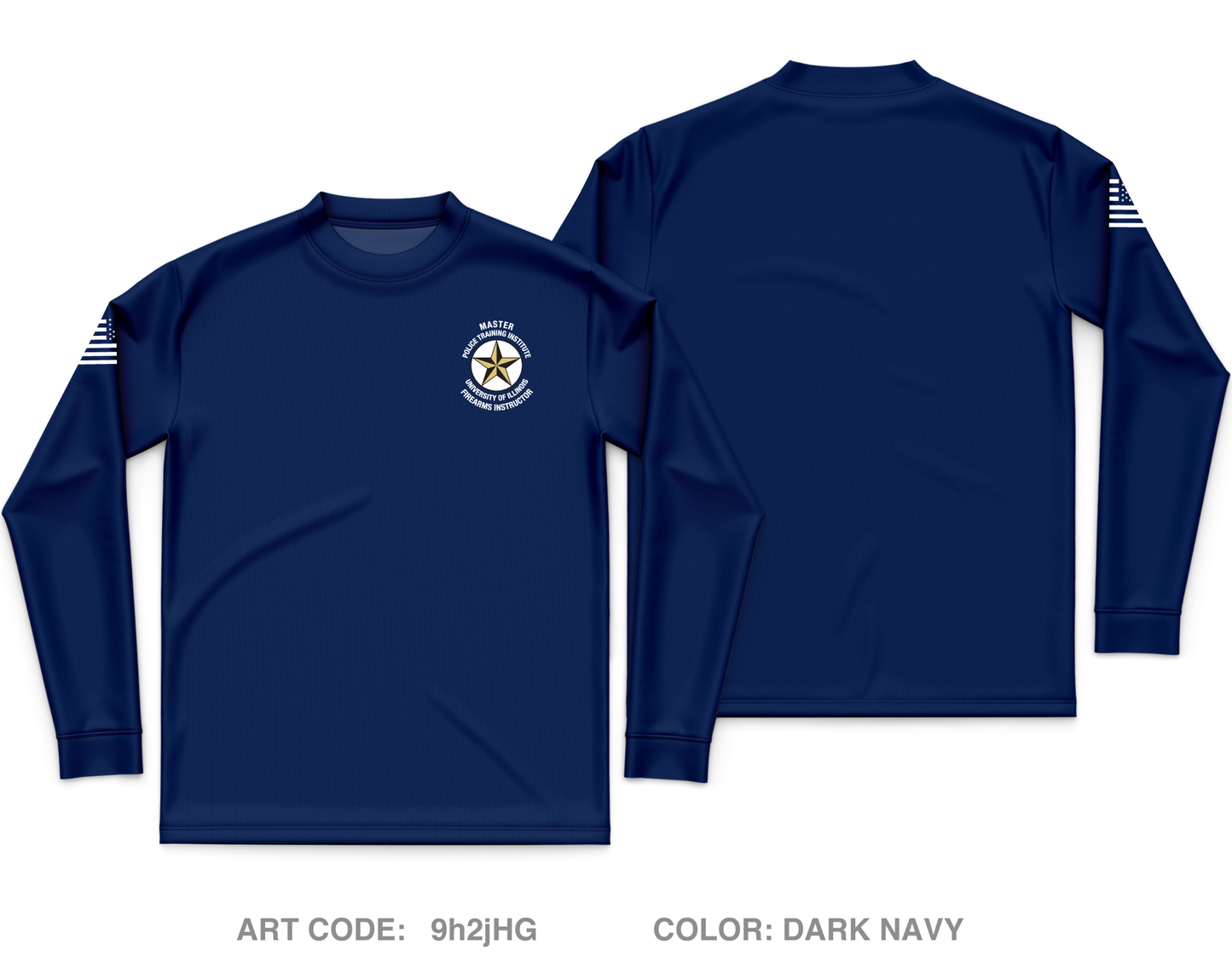 Police Training Institute-MFI Core Men's LS Performance Tee - 9h2jHG