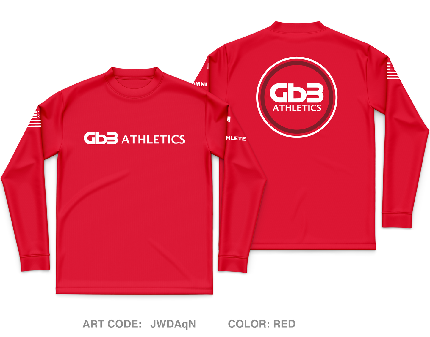 GB3 Athletics Core Men's LS Performance Tee - JWDAqN