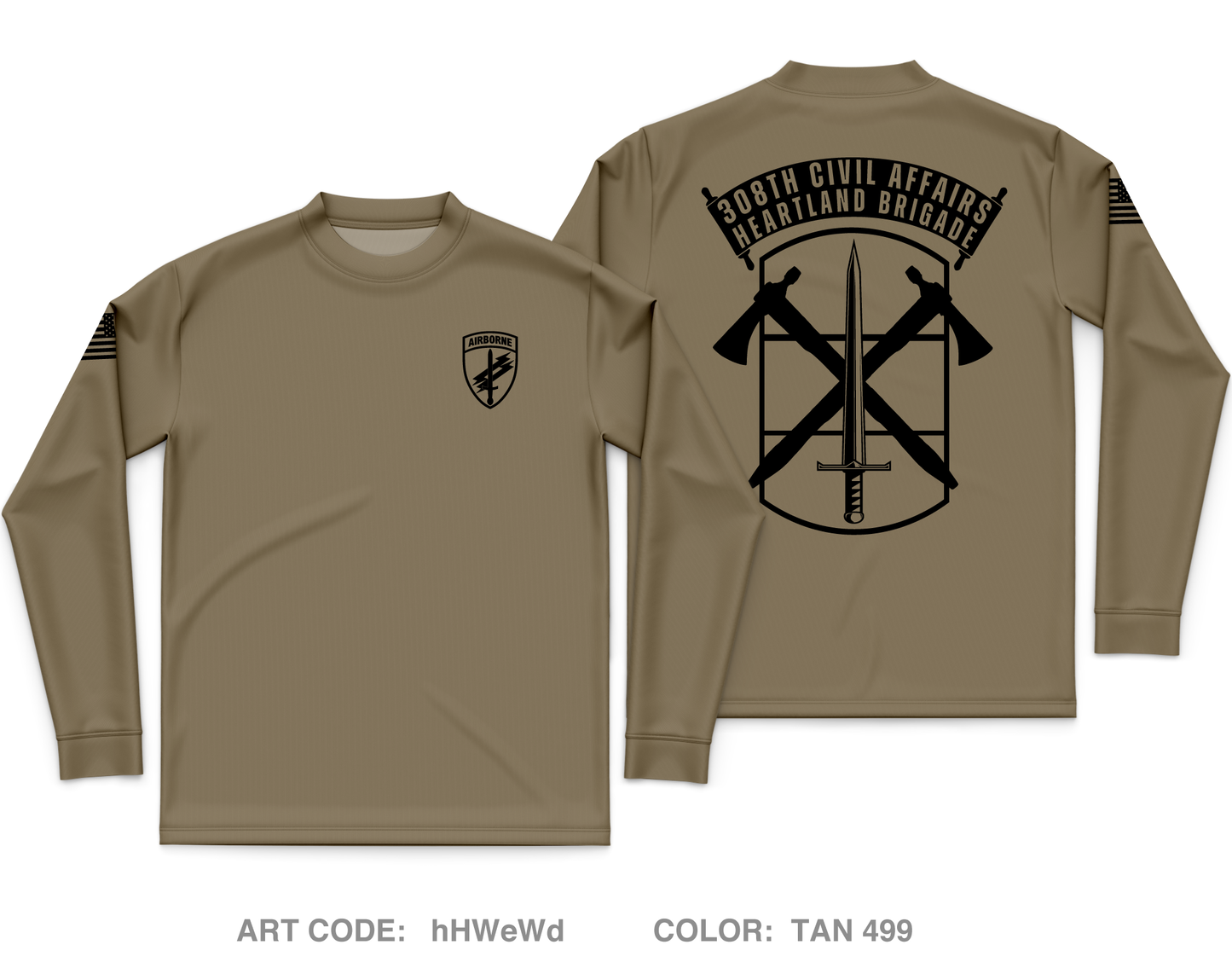 308th Civil Affairs Brigade Core Men's LS Performance Tee - hHWeWd