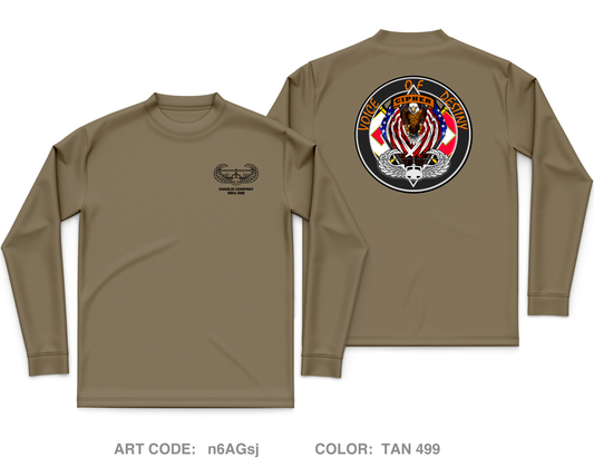 C CO, 96th ASB, 101 CAB Core Men's LS Performance Tee - n6AGsj