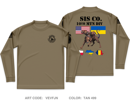 SIGNAL INTELLIGENCE SUSTAINMENT COMPANY, HHBN, 10TH MTN Core Men's LS Performance Tee - VEVFJN