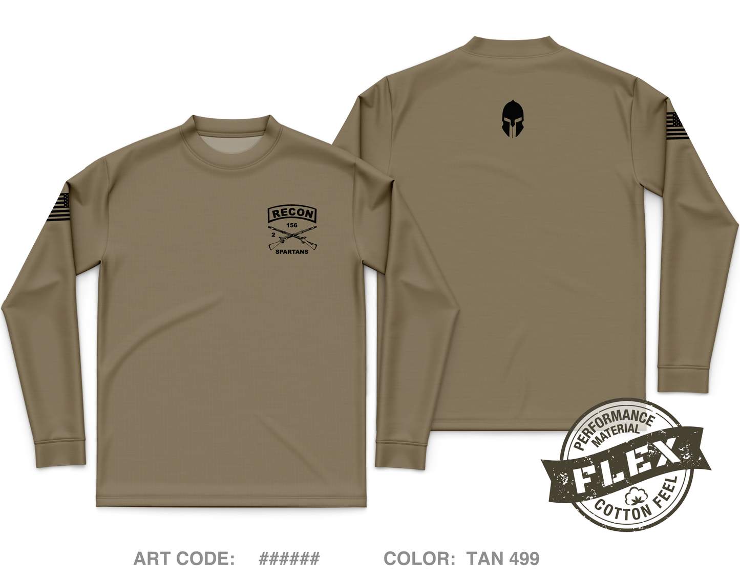 Reconnaissance Platoon, 2-156th INF Core Men's LS Flex Performance Tee - UXET8t