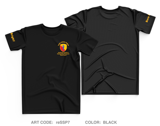 California Military Department - Youth & Community Programs Task Force  Core Men's SS Performance Tee - reSSP7