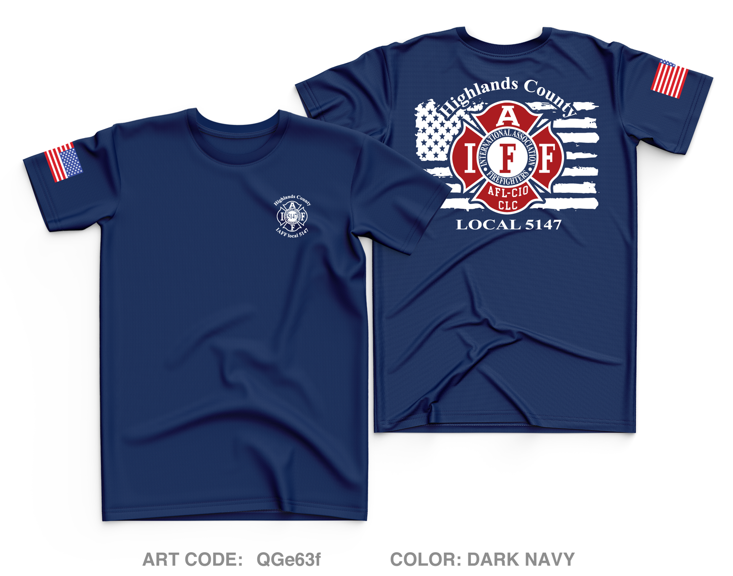 Highlands County Professional EMS & Firefighters Local 5147 Core Men's SS Performance Tee - QGe63f