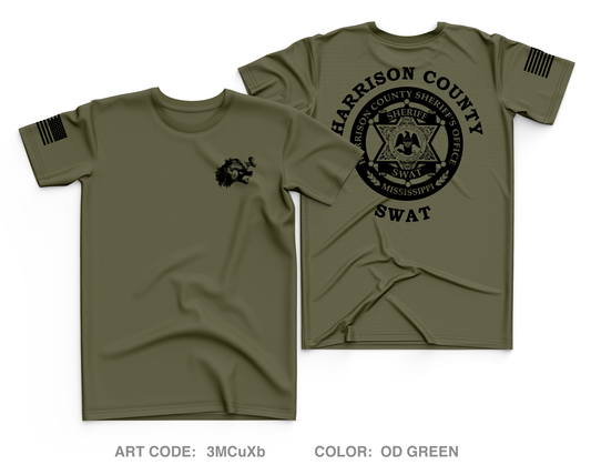 Harrison County SWAT Core Men's SS Performance Tee - 3MCuXb