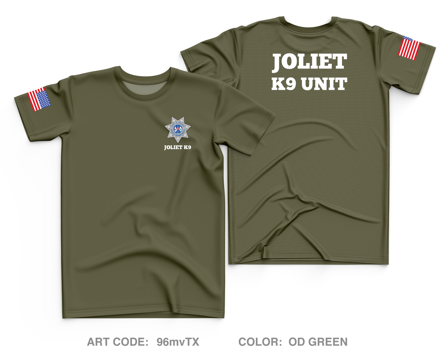 Joliet Police K9 Unit Core Men's SS Performance Tee - 96mvTX