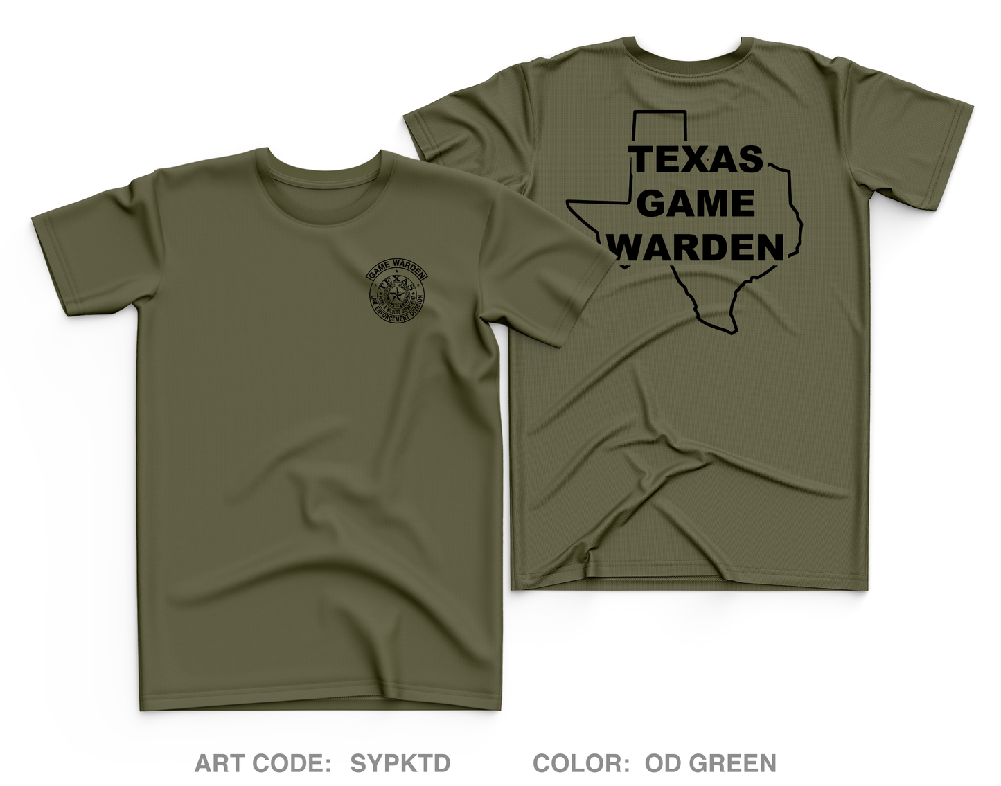 Texas Game Warden Core Men's SS Performance Tee - SYPKTD