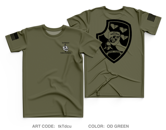 1st Platoon C Company 4th LAR Core Men's SS Performance Tee - tkTdcu