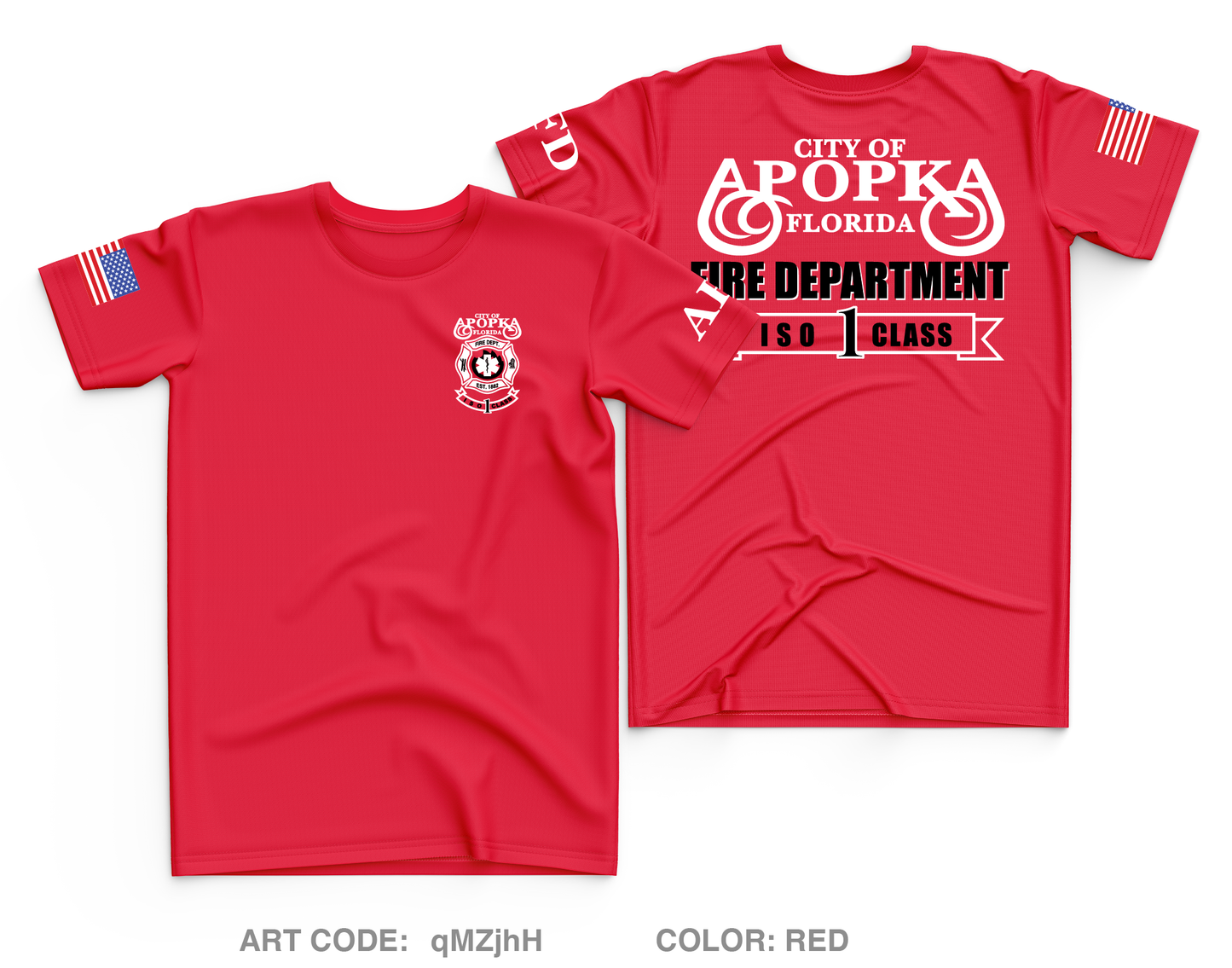 Apopka Fire Department Core Men's SS Performance Tee - qMZjhH