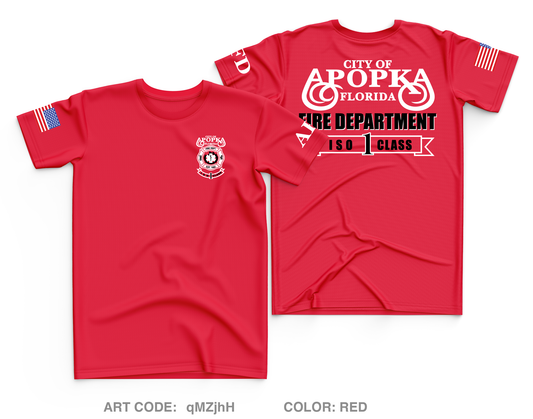 Apopka Fire Department Core Men's SS Performance Tee - qMZjhH