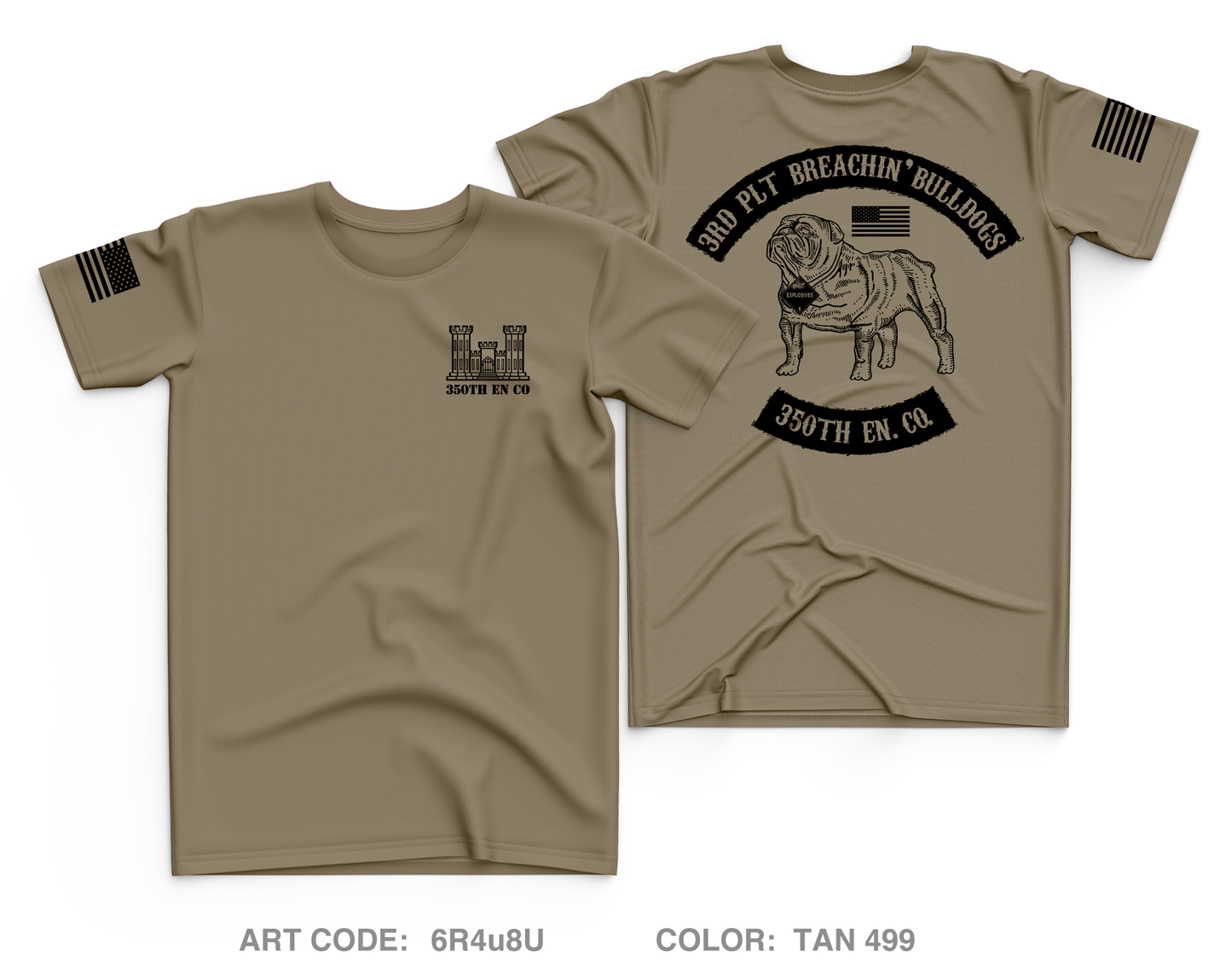 350th Engineer Company Core Men's SS Performance Tee - 6R4u8U