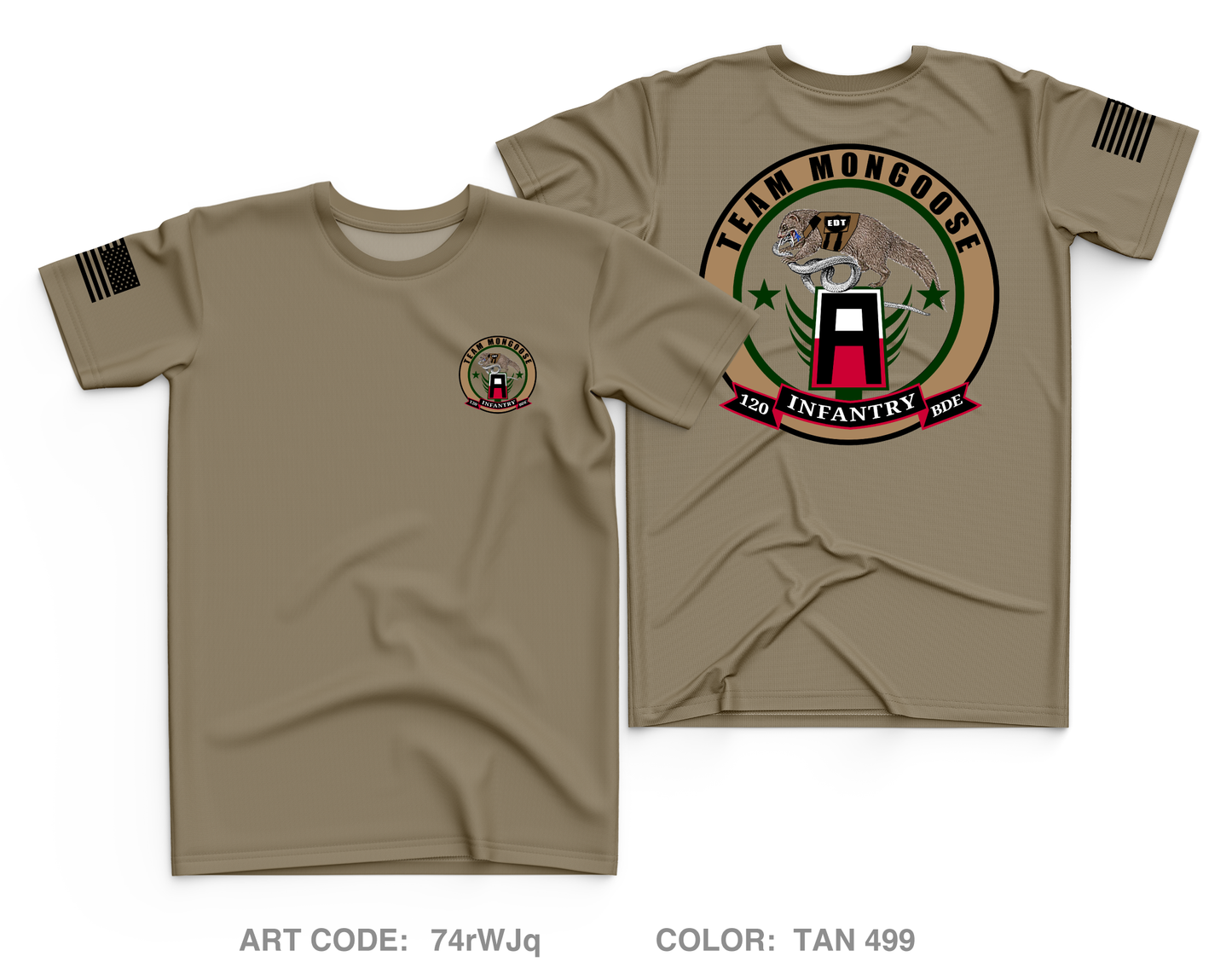 EDT2, 120th IN BDE, FIRST ARMY DIV W Core Men's SS Performance Tee - 74rWJq