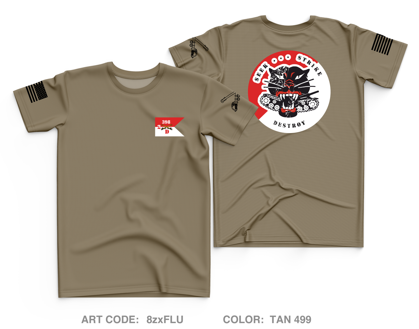 D troop 2-398th CAV OSUT Core Men's SS Performance Tee - 8zxFLU