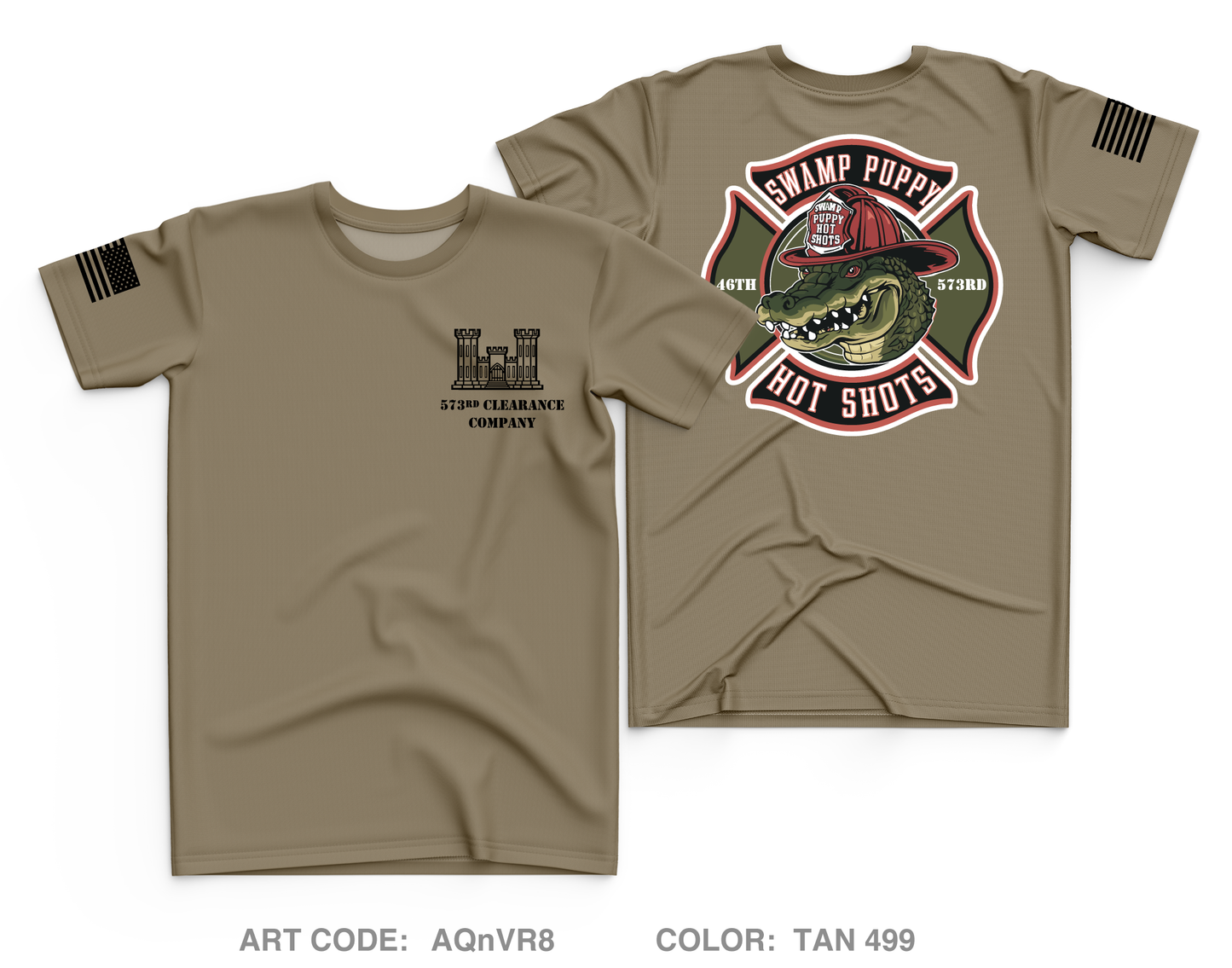 573rd Clearance Company Core Men's SS Performance Tee - AQnVR8