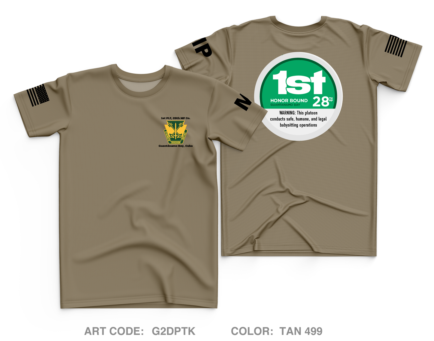 28th MP Co. 1st PLT Core Men's SS Performance Tee - G2DPTK