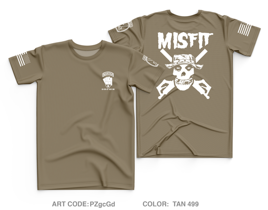 Misfit MTRS, D Co, 2-22 IN Core Men's SS Performance Tee - PZgcGd