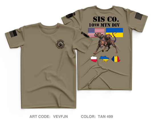 SIGNAL INTELLIGENCE SUSTAINMENT COMPANY, HHBN, 10TH MTN Core Men's SS Performance Tee - VEVFJN