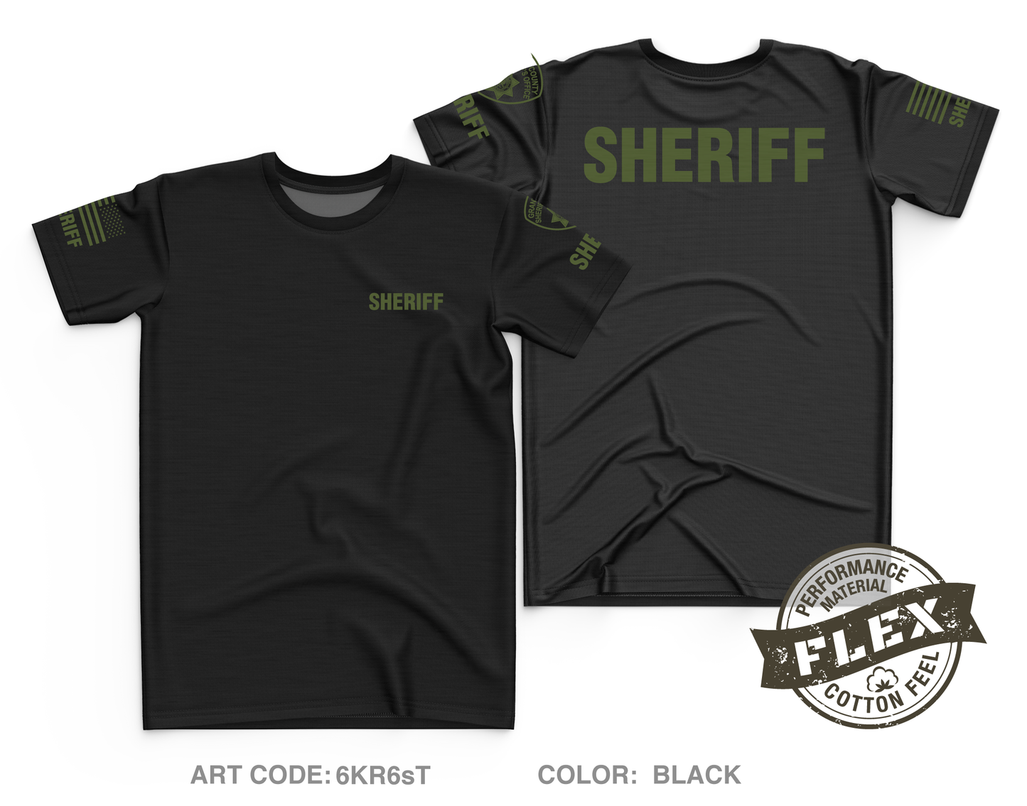 Grant County Sheriff's Office Core Men's SS Flex Performance Tee - 6KR6sT