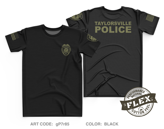 TAYLORSVILLE POLICE DEPT Core Men's SS Flex Performance Tee - gP7r85