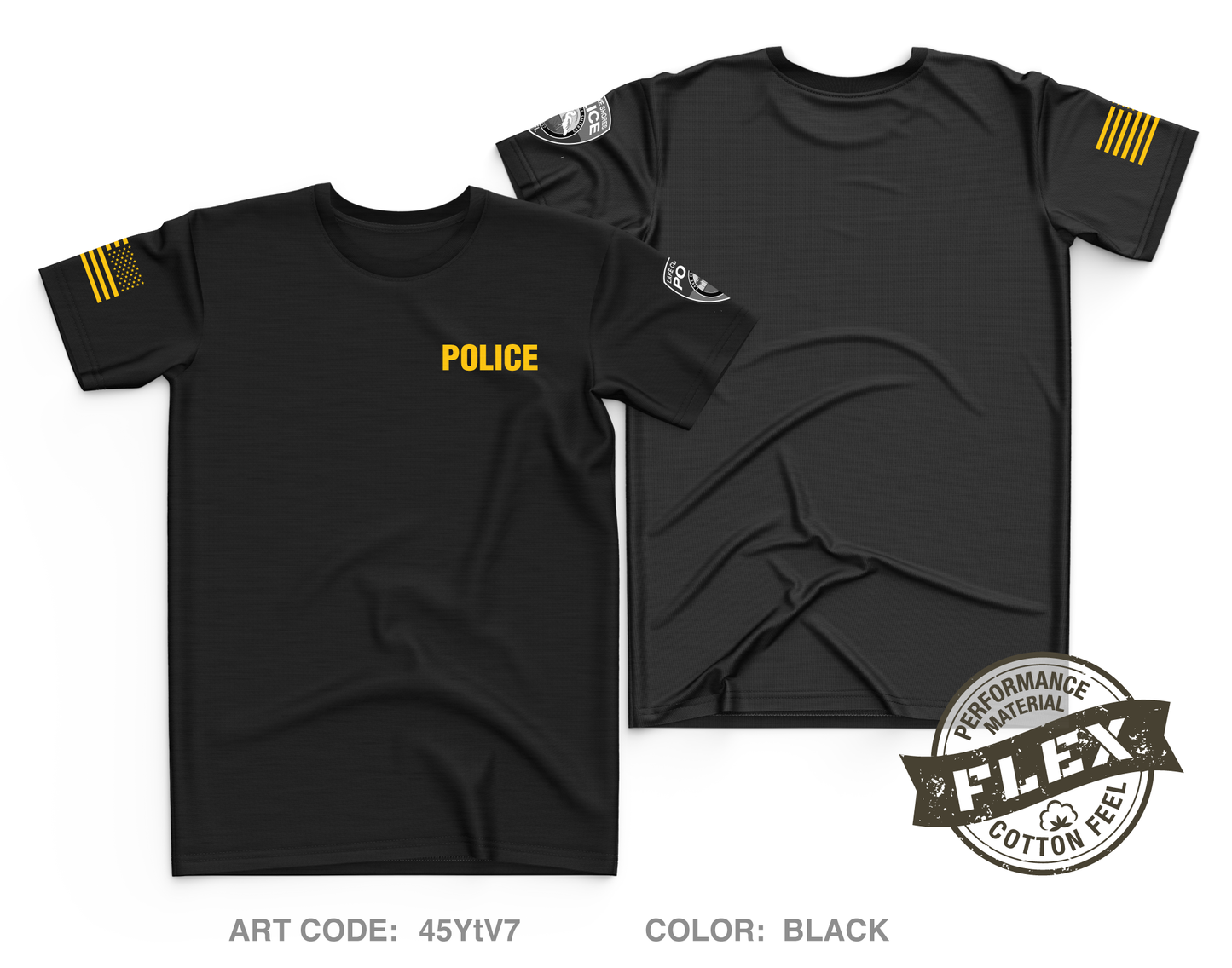 Lake Clarke Shores Police Dept Core Men's SS Flex Performance Tee - 45YtV7