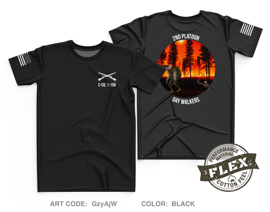 2nd Platoon, C Co, 1-158 IN Core Men's SS Flex Performance Tee - GzyAjW