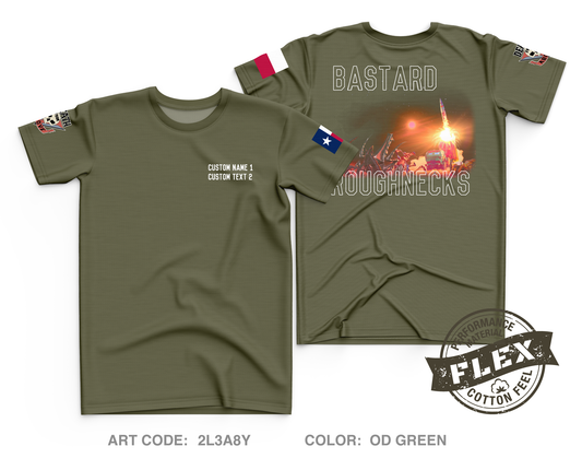 Custom Pltn, B Btry, 4 BN, 133rd FAR Core Men's SS Flex Performance Tee - 2L3A8Y