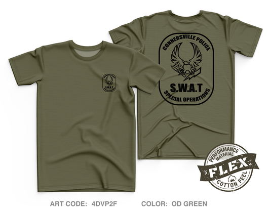 Connersville SWAT Core Men's SS Flex Performance Tee - 4DVP2F