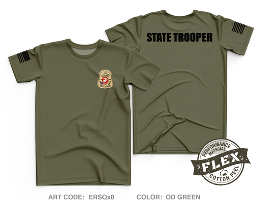 Maryland State Police Core Men's SS Flex Performance Tee - ERSQx8