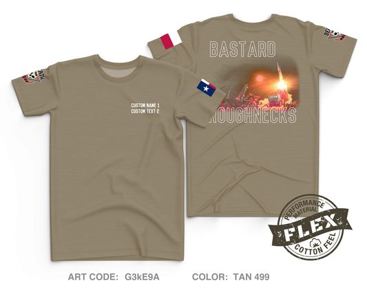 Custom Pltn, B Btry, 4 BN, 133rd FAR Core Men's SS Flex Performance Tee - G3kE9A