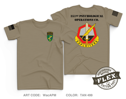 351st PSYOP CO Core Men's SS Flex Performance Tee - WacAPM