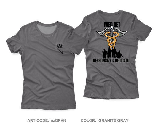 Nevada Army National Guard Medical Detachment Core Women's SS Performance Tee - mzQPVN