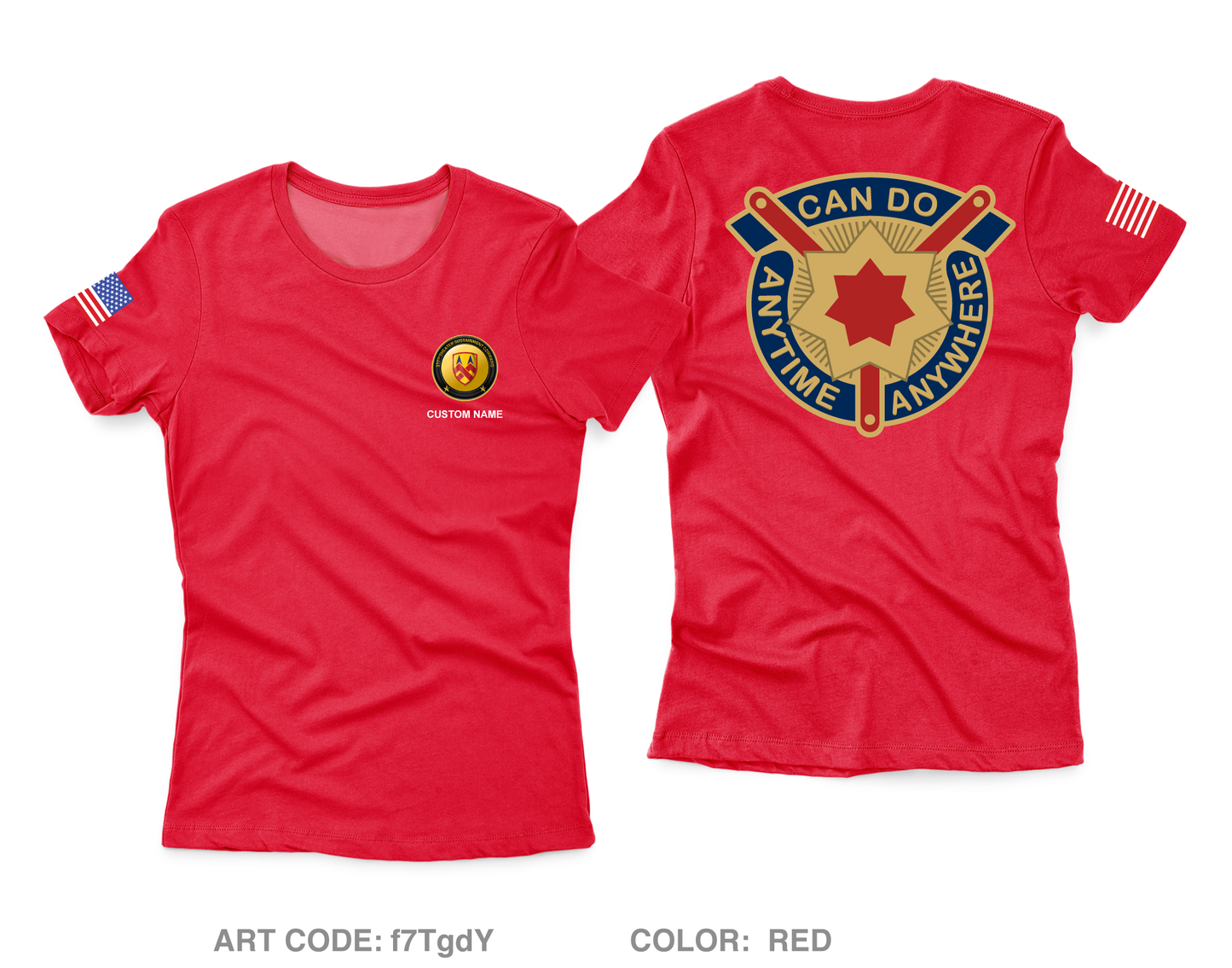 CUSTOM 377th TSC Core Women's SS Performance Tee - f7TgdY