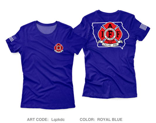 IAFF Local 3586 Core Women's SS Performance Tee - Lqzkdc