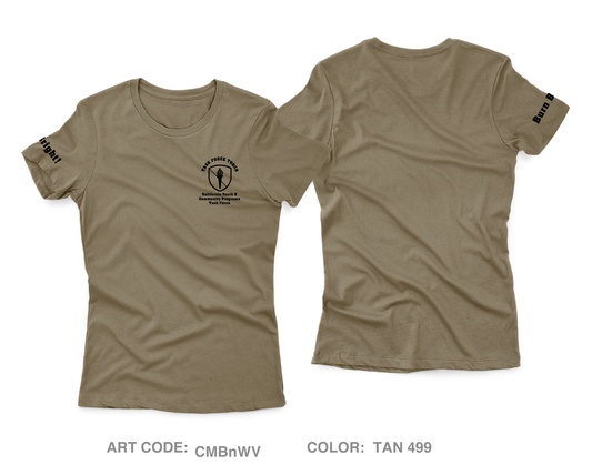 California Military Department - Youth & Community Programs Task Force Core Women's SS Performance Tee - CMBnWV