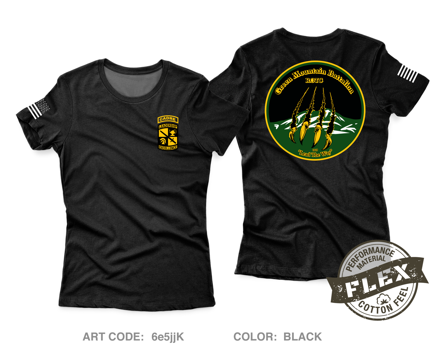 Green Mountain Battalion, 2 BDE, USACC Store 1 Core Women's SS Flex Performance Tee - 6e5jjK