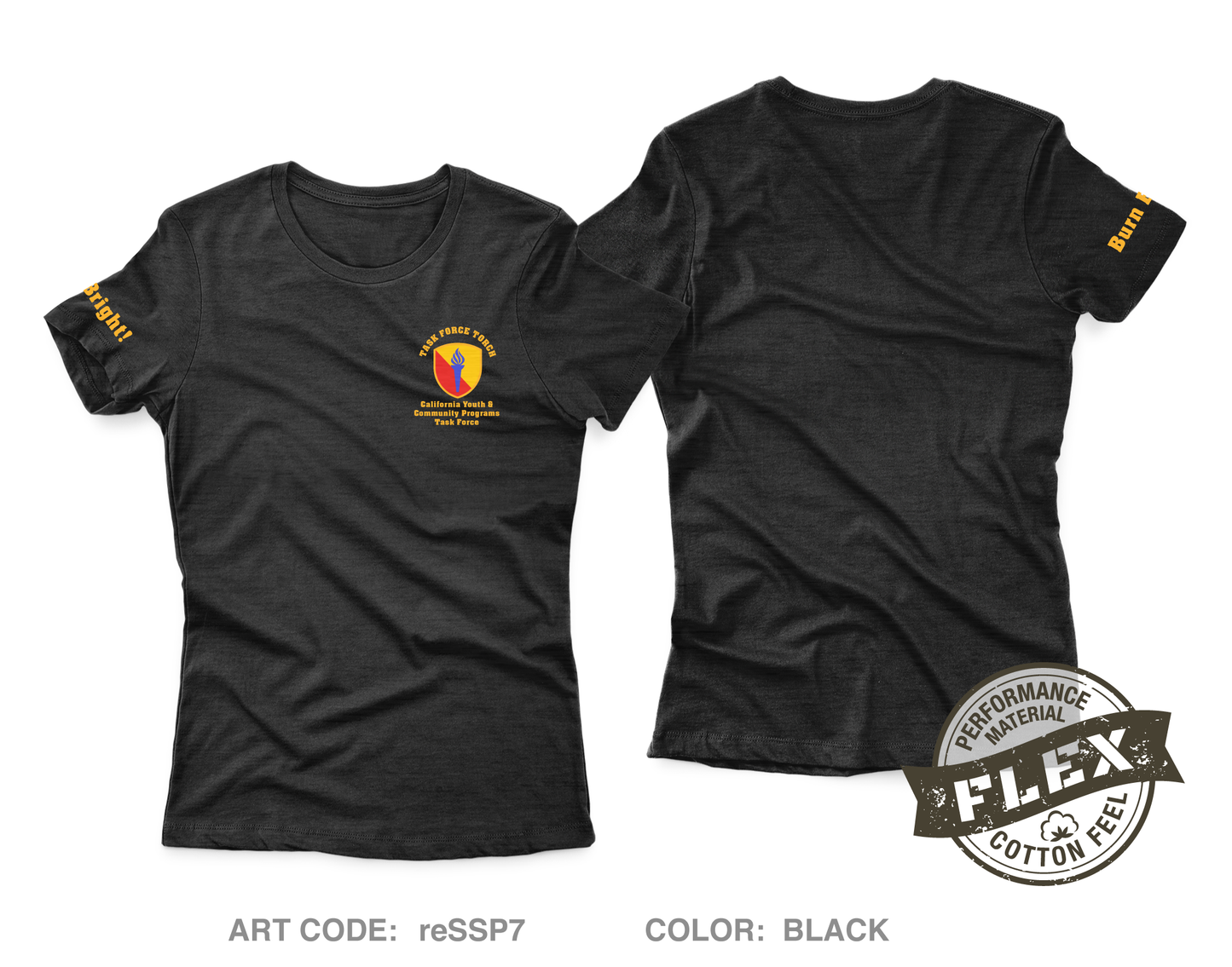 California Military Department - Youth & Community Programs Task Force Women's SS Flex Performance Tee - reSSP7